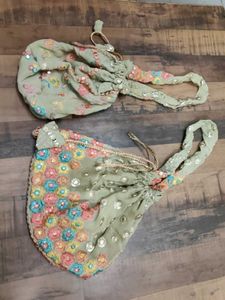 Two (2)Potli Bag Stiched By Me