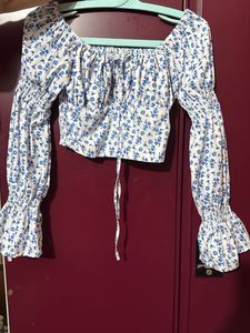 Floral Print Crop Top