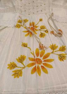 Yellow Colour Shifli Designer Plus Size Dress