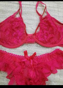 Red Lace Lingerie Set