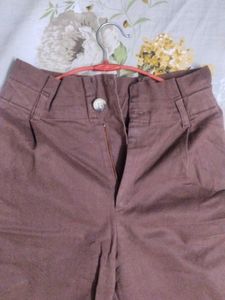 Brown Women&#39;s High-Waisted Pants