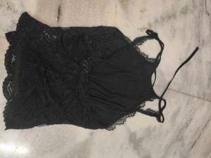 Black Halter Neck Top