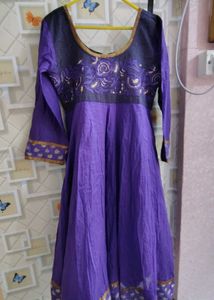 Purple Anarkali Top