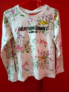 Floral Print Sweatshirt