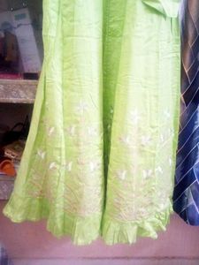 Lime Green Kurta Gown