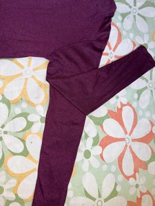Men’s Branded  Purple Color Tshirt