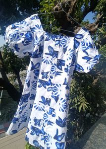 Floral Print Dress Chest Size 30 -35 Can Wear It