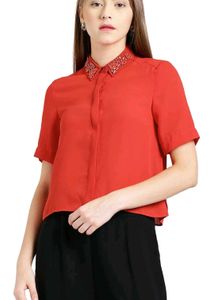 Beautiful red shirt with great design!Zink London