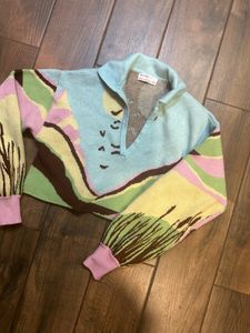 Crop Sweater Top Bershka