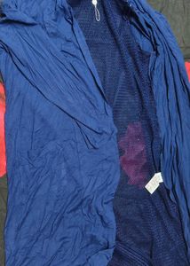 Aker Blue Knitted Hoodie