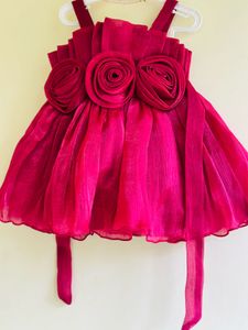 Pink Flower Girl Dress