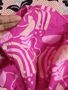 Pink Patterned Dress