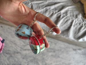 BT21 Round Tin Box Keychain