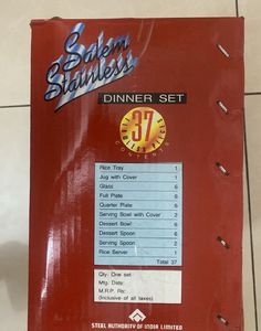 ‼️Salem Stainless Dinner Set - 37 Pieces