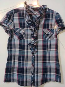 Cotton Ladies Checked Shirt 🛍️🌷