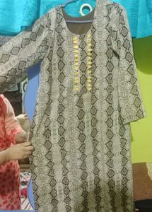 Snake Print Kurta