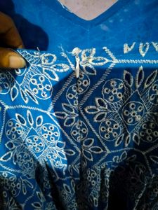 Blue Printed Sundress