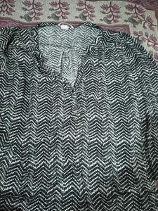 Chevron Print Blouse