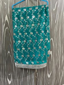 Party Wear Saree With Blouse Piece