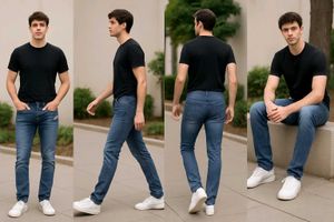 Vintage-Style Armani Jeans - Washed Grey Denim