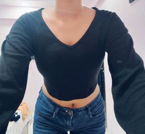 Black Crop Top