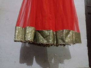 Orange Lehenga Koti