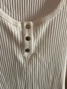 Zara White Bodysuit with Buttons