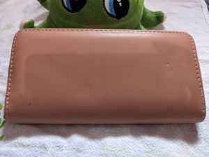 Pink Zip Around Wallet