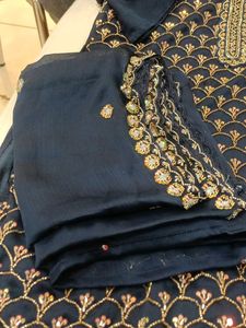 Elegant Navy Blue Kurta Set...Fix Price