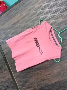 Pink &#39;Why Not&#39; Tee