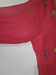 Pink Embroidered Kurta 💗
