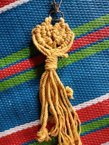 Macrame Keychain - Handmade Charm