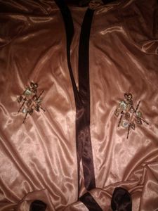 Purple Satin Nightgown