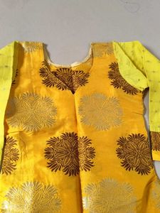 Yellow Banarasi Kurta