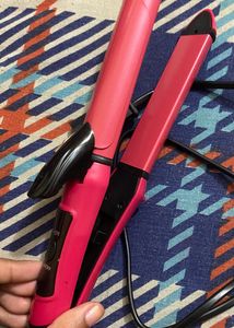 Hair Straightner + Curler