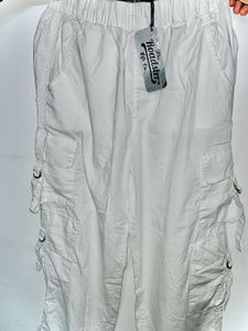 White Cargo Pants