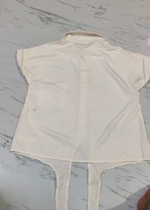 Cute White Embroidered Top