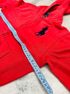 Ralph Lauren Red Zip-Up Hoodie