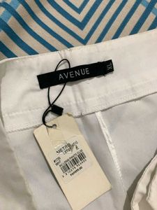 straight fit white cargo