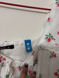 Floral Eyelet Mini Dress