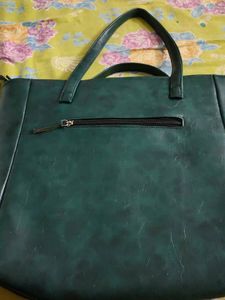 Lulu Claire Green Tote Bag