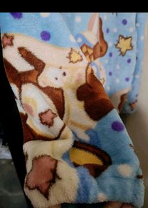 Cute Bear Print fur upper