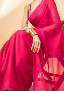 Elegant Pink Saree