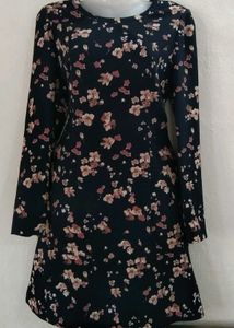 Floral Print Long Sleeve Dress