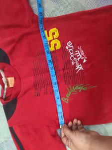 Smart Red full sleeve unisex t shirt for 4-6 y