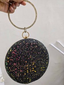 Sparkly Circle Clutch