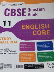 CBSE English Core Class 11 Question Bank