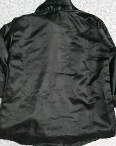Black Satin Shirt