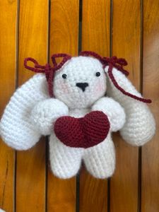 Crochet Bunny with Heart