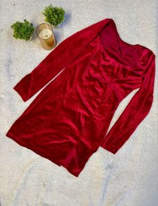 Red Velvet Dress